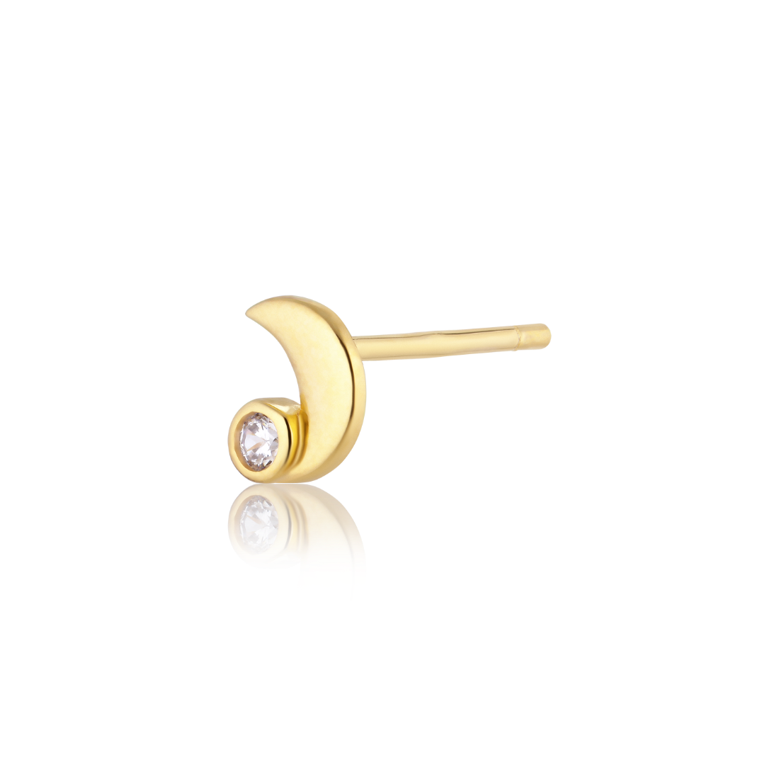 Alura Venus Single Moon örhängen med Zirconia