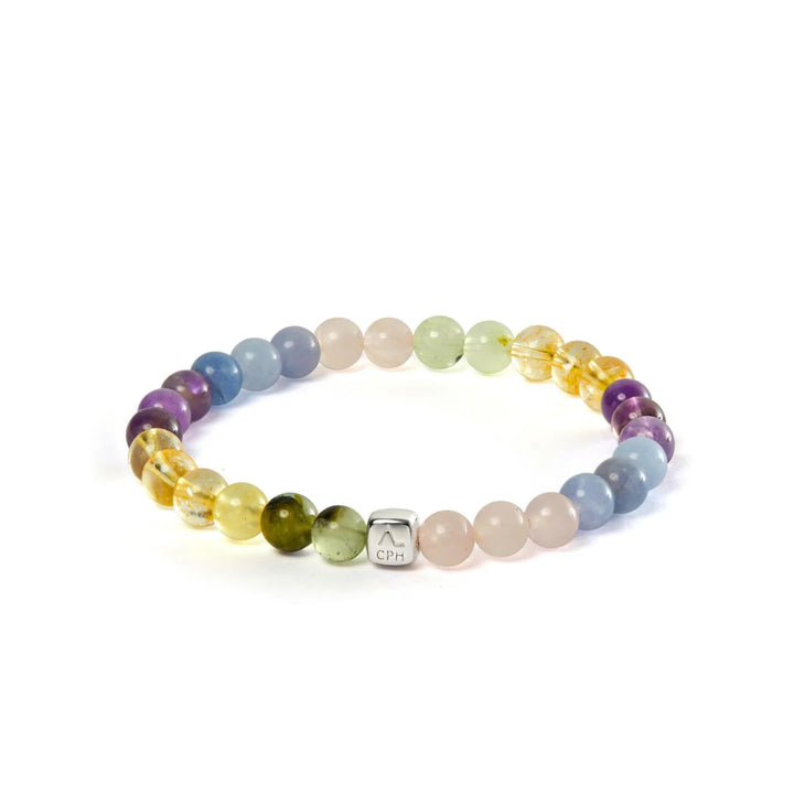 Alexander Lynggaard Armband Saint Tropez 6mm med färgade pärlor i stenlook, modell c10550-001.