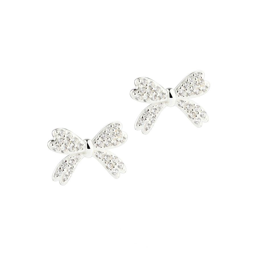 Aqua Dulce Big Darling Bow Ørestikker Sølv - Øreringe - 5804