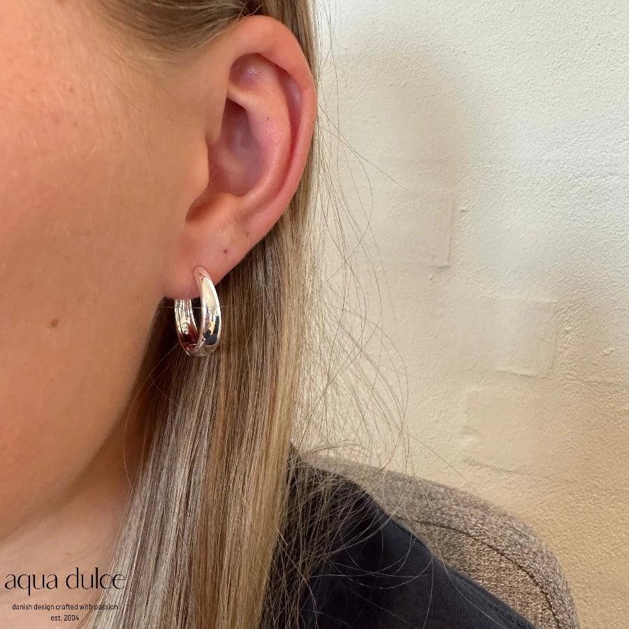Aqua Dulce Big Emma Hoop Sølv - 5534 - Øreringe - 5534