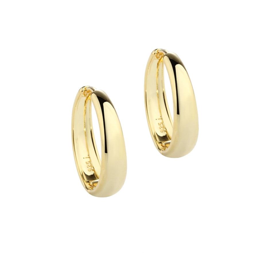 Aqua Dulce Big Emma Hoop sølvforgyldt - 5535 - Øreringe - 5535