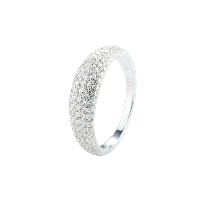Aqua Dulce Darling Emma Ring Silver med blank yta och gnistrande stenar, Modell 6045-6045-001-1.