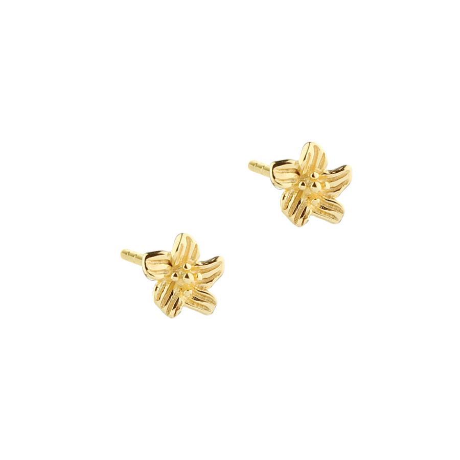 Aqua Dulce Jasmin Flower Small Ørestikker Forgyldt - 5880 - Øreringe - 5880