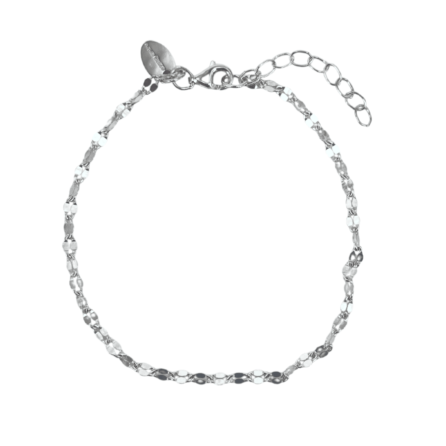 Aqua Dulce Marisol armband silver, enkelt och elegant kedjearmband med justerbar stängning. Modell 5733-1
