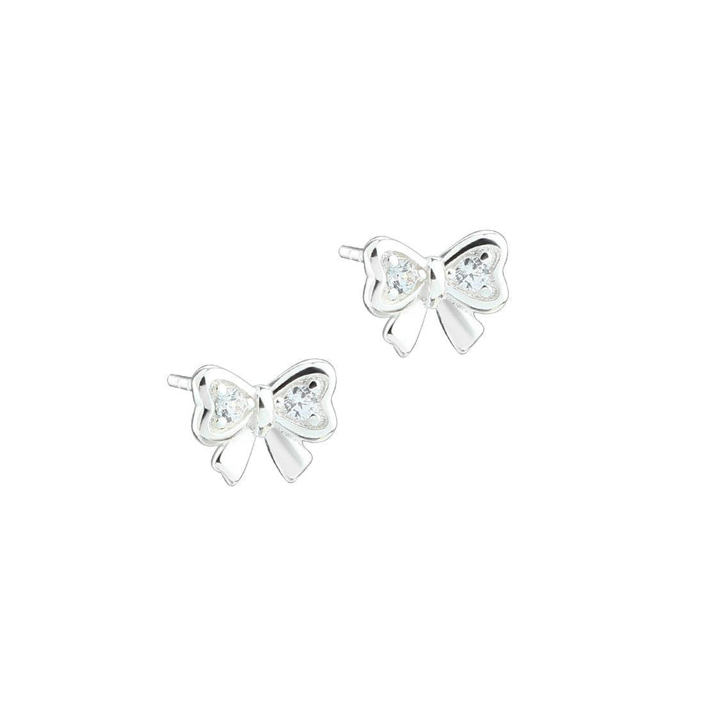 Aqua Dulce Nice Bow Ørestikker Sølv - - Øreringe - 5909
