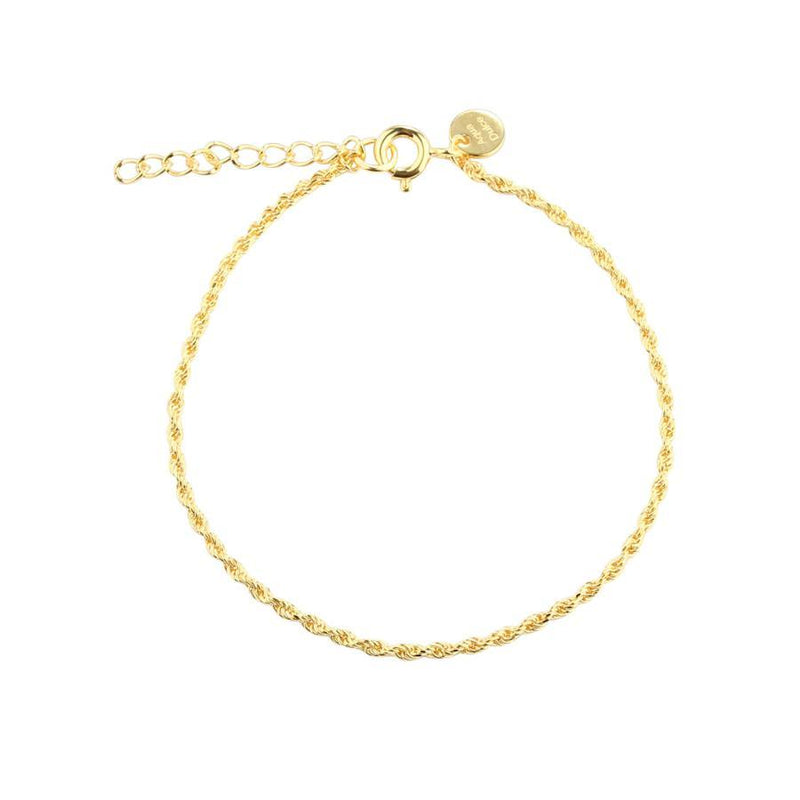 Aqua Dulce Rope Armbånd Forgyldt - 6016 - Armbånd - 6016