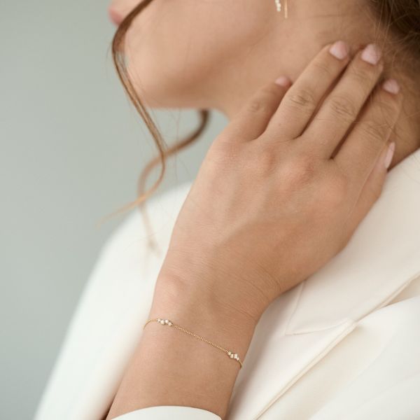 Nuran Aura Armband 14 kt. Guld m. 0,24 ct. Diamant – produktbild 2