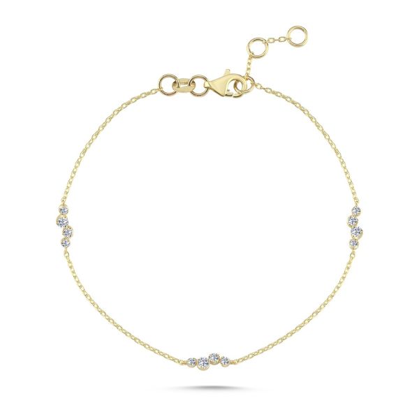 Nuran Aura Armband 14 kt. Guld m. 0,24 ct. Diamant – B2620-024RG