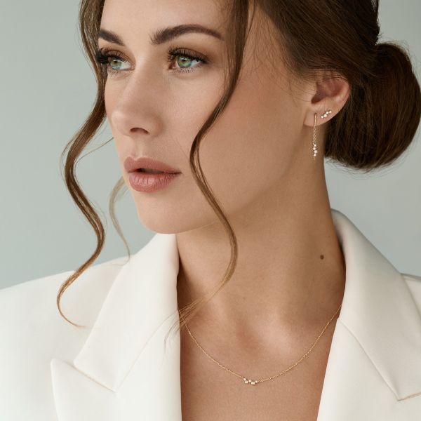 Nuran Aura Halsband 14 kt. Guld med 0,10 ct. Diamant – produktbild 2