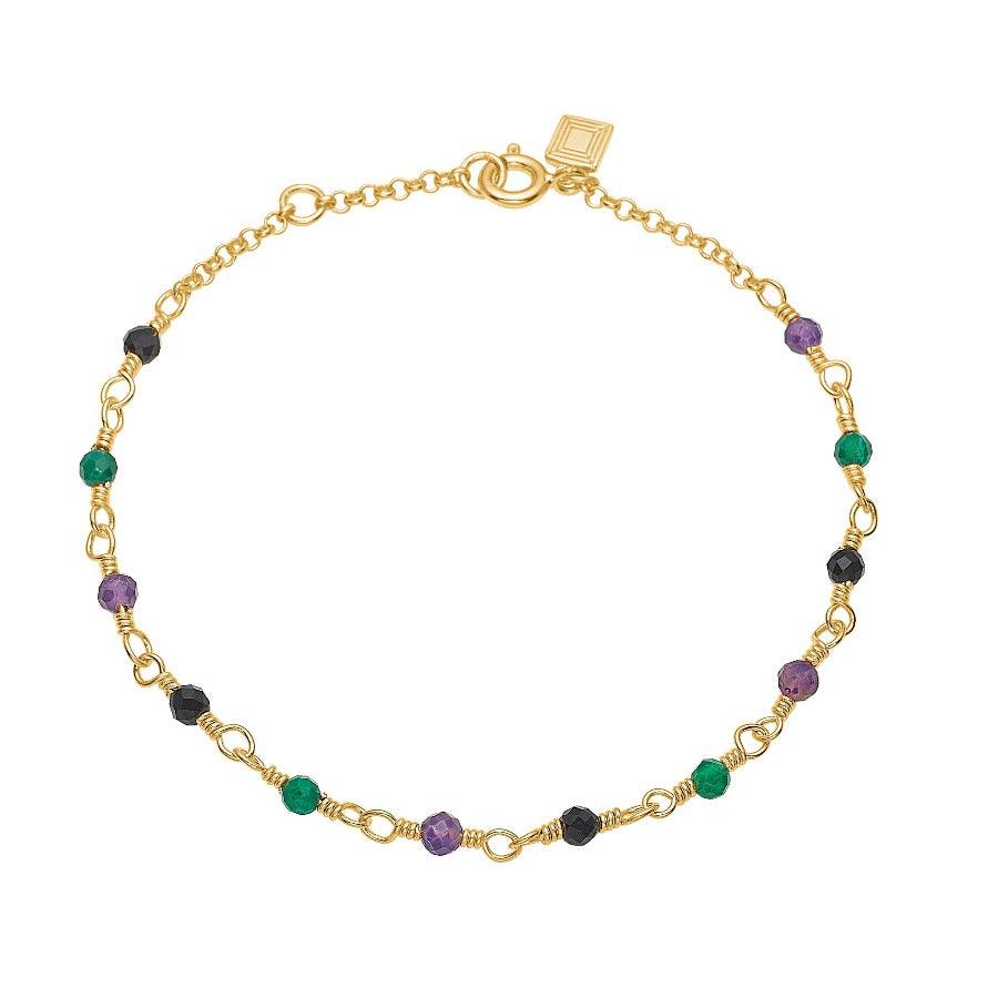 Carré Armbånd Med Mix Sten - Armbånd - FB4456GRAMBA