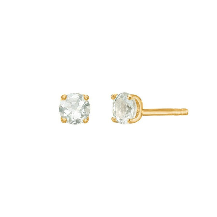 Carré Ørestikker Med Prasiolite - Øreringe - FS4447PRS