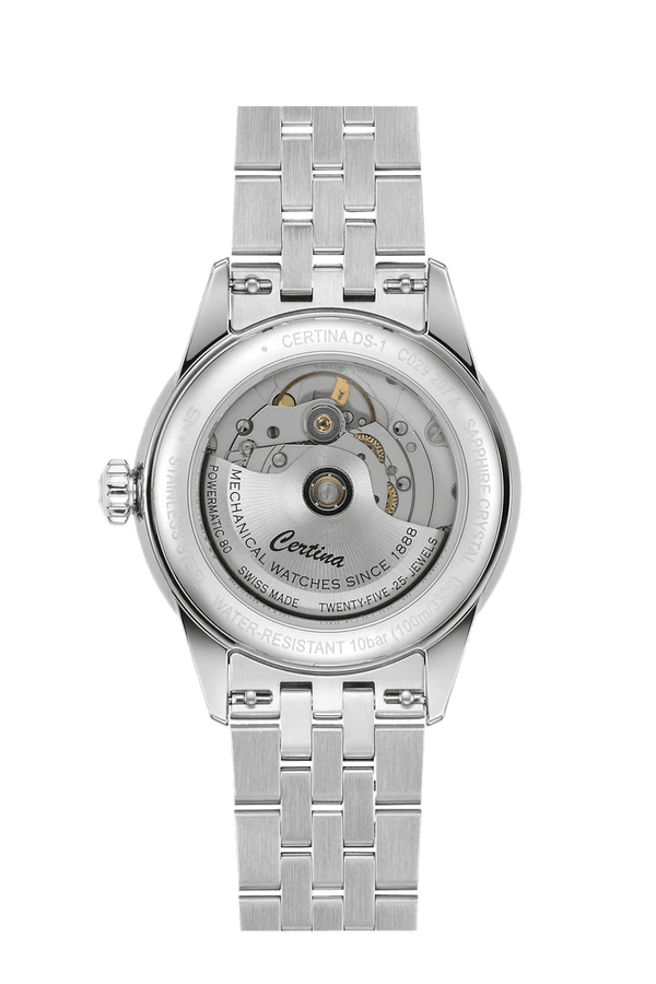 Certina DS-1 Sort Urskive Powermatic 80 38mm - Herreur - C0292071105100
