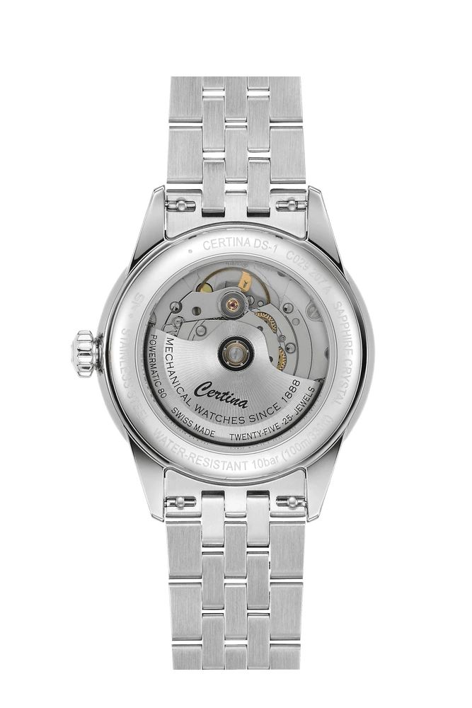 Certina DS-1 Sort Urskive Powermatic 80 38mm - Herreur - C0292071105100