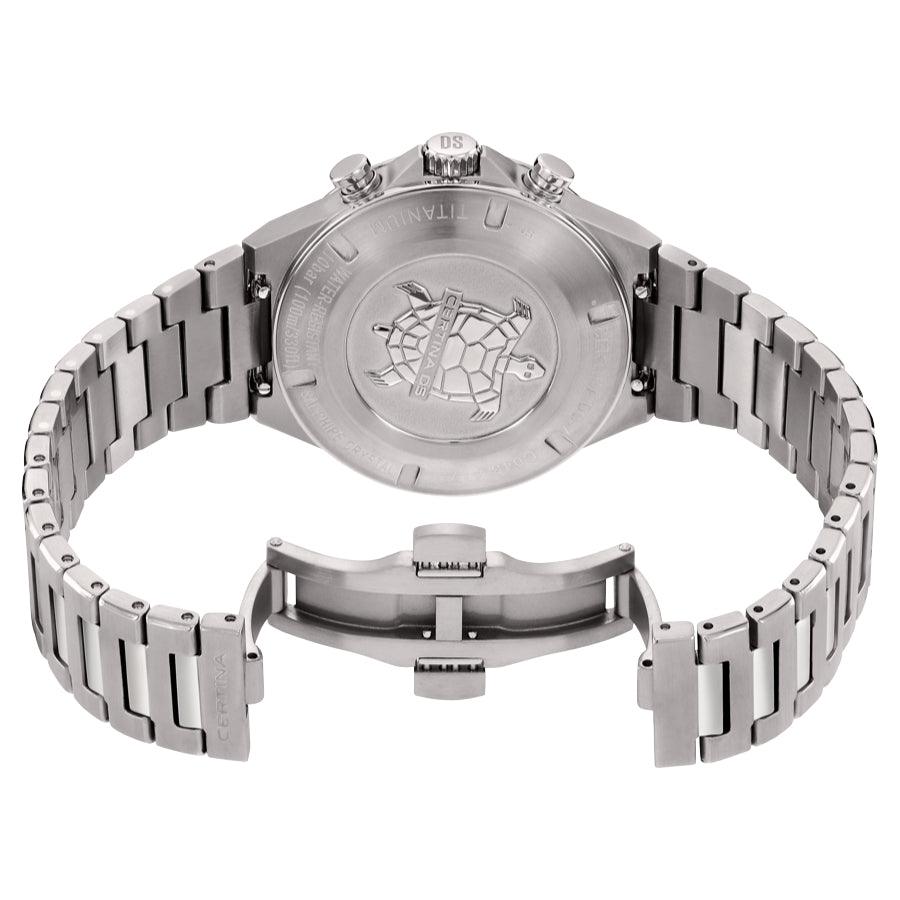 Certina DS-7 Chronograph - Kvarts Blå Titanium 41mm - - C0434174404100