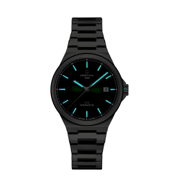 Certina DS-7 Powermatic 80 - Grøn PVD-belægning 39mm - - C0434072209100