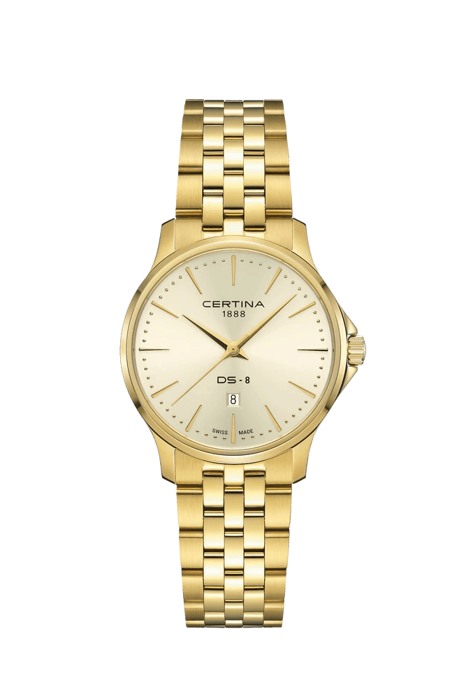 Certina DS-8 Lady 31mm m. Guld PVD - Dameure - C0450103336100