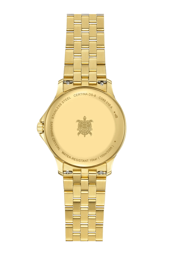 Certina DS-8 Lady 31mm m. Guld PVD - Dameure - C0450103336100