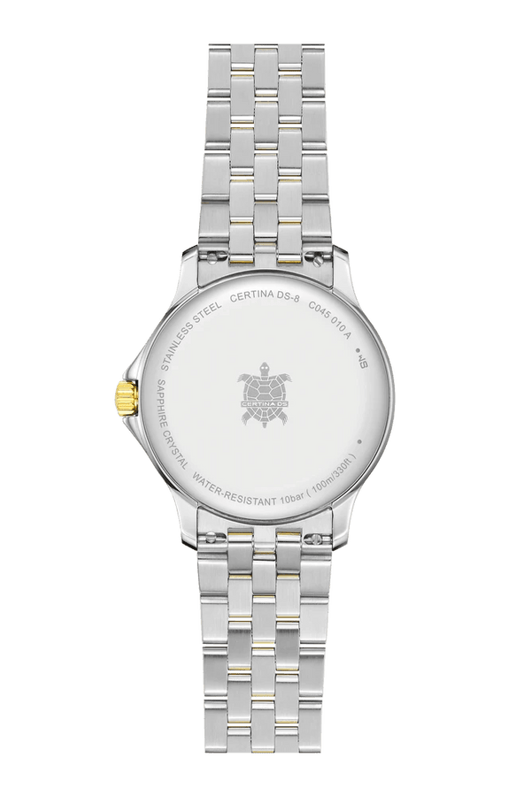 Certina DS-8 Lady Stål m. Guld PVD - Dameure - C0450102203100