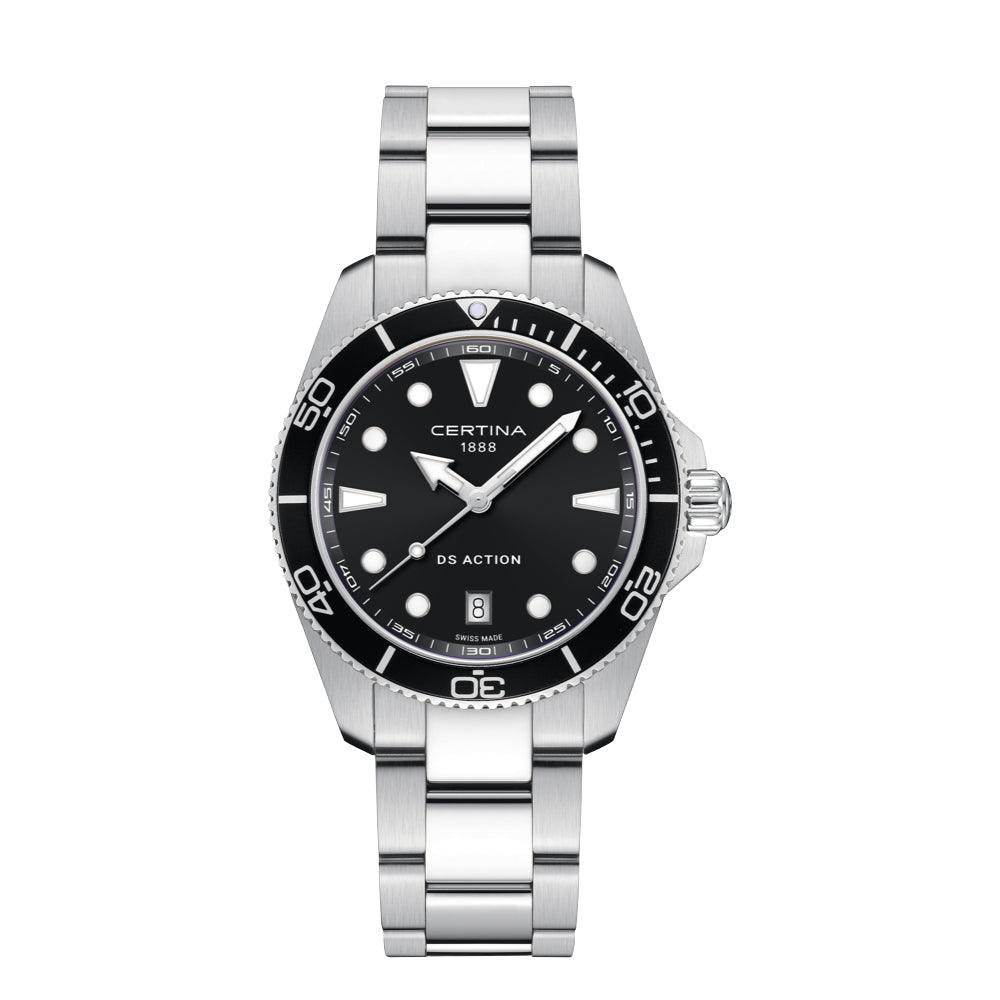 Certina DS Action Sort Urskive 40mm - Quartz - Herreur - C0484101105100