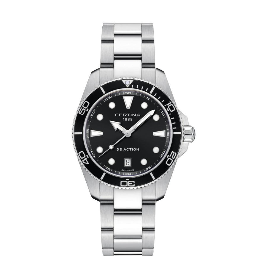 Certina DS Action Sort Urskive 40mm - Quartz - Herreur - C0484101105100