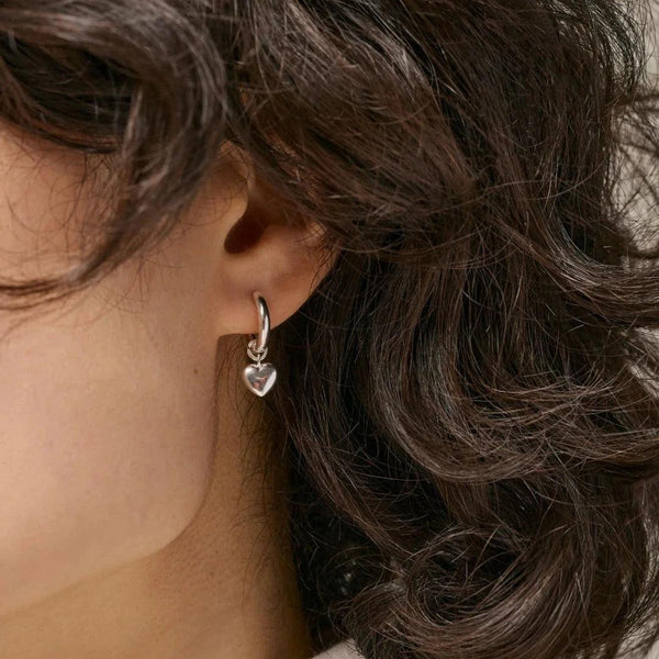 Enamel Amore Sølv Hoops - E376S - Øreringe - E376S