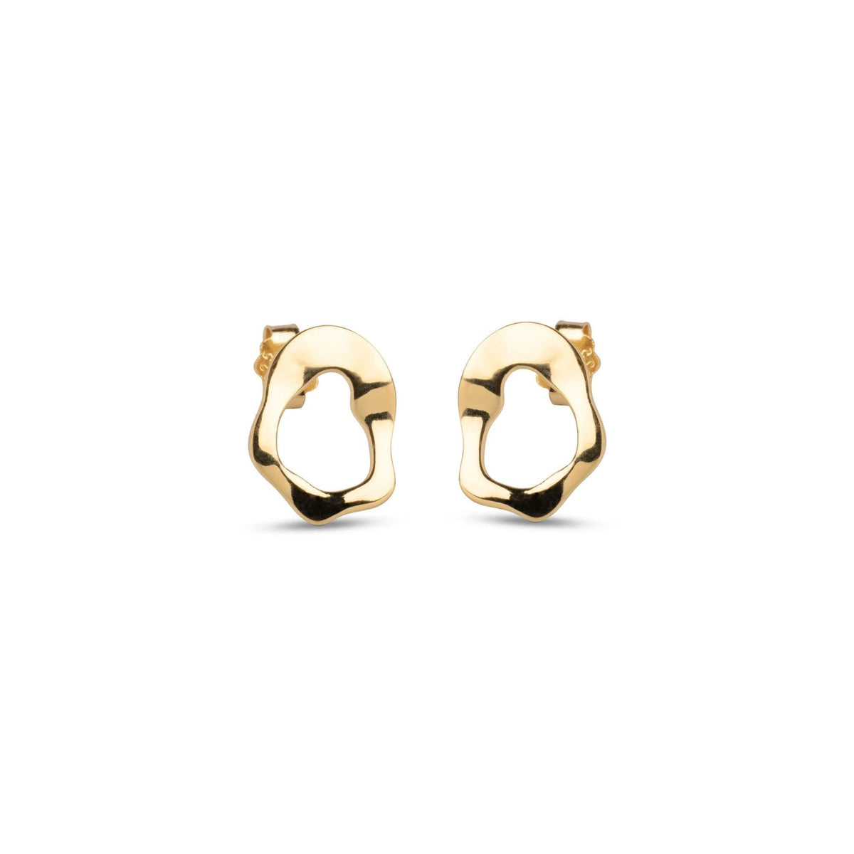 Enamel Daphne Studs - Forgyldte Ørestikker - E380G - Øreringe - E380G