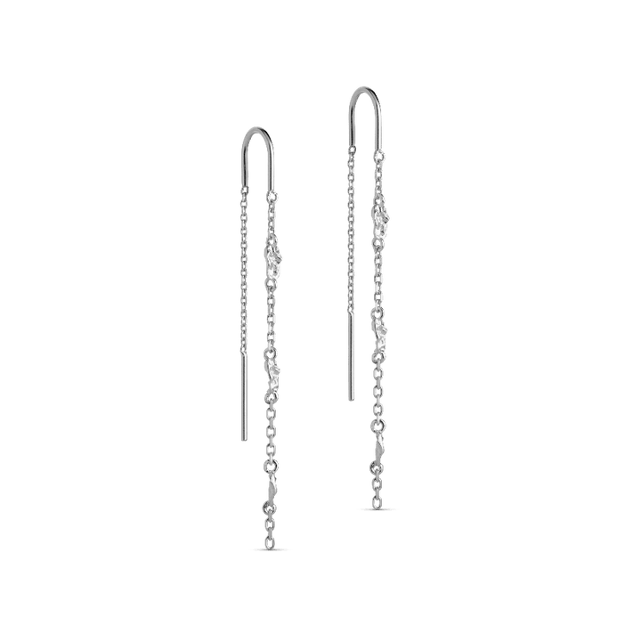 Enamel Kia Earrings - Sølv Kædeøreringe - E369SM - Øreringe - E369SM