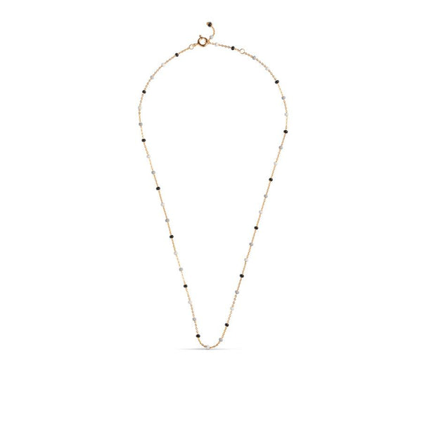 Enamel Lola Salt 'n' Pepper Necklace - N55G-SaltPepper - Halskæde - N55G-SaltPepper