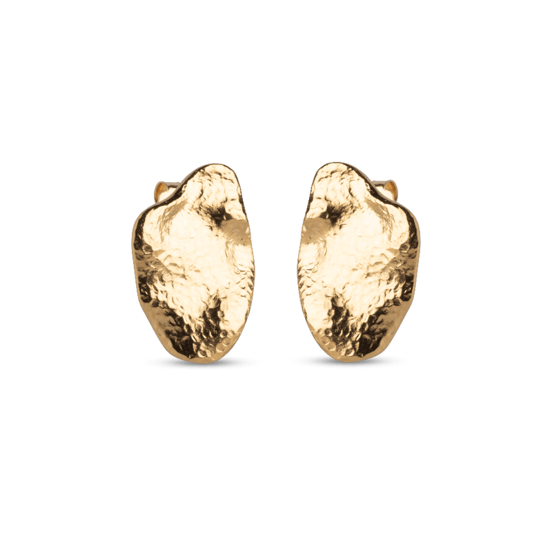 Enamel Maia Large Studs - Forgyldte Ørestikker - E387GM - Øreringe - E387GM