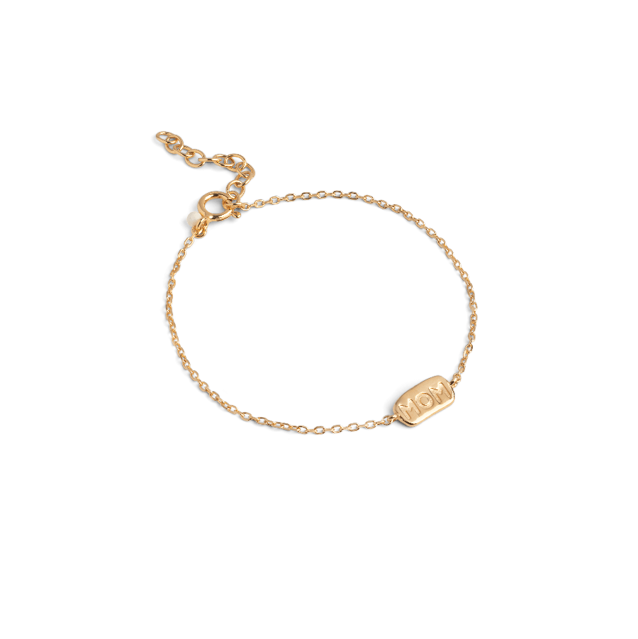 Enamel Mom Bracelet I Forgyldt Sølv - B132G - Armbånd - B132G
