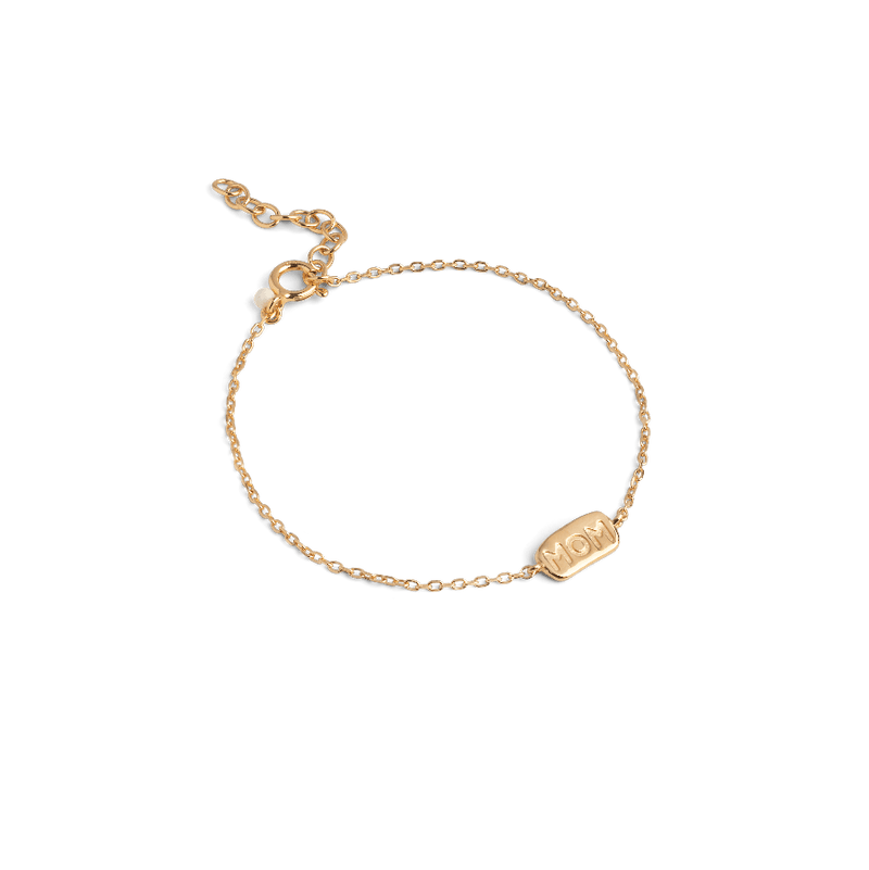 Enamel Mom Bracelet I Forgyldt Sølv - B132G - Armbånd - B132G