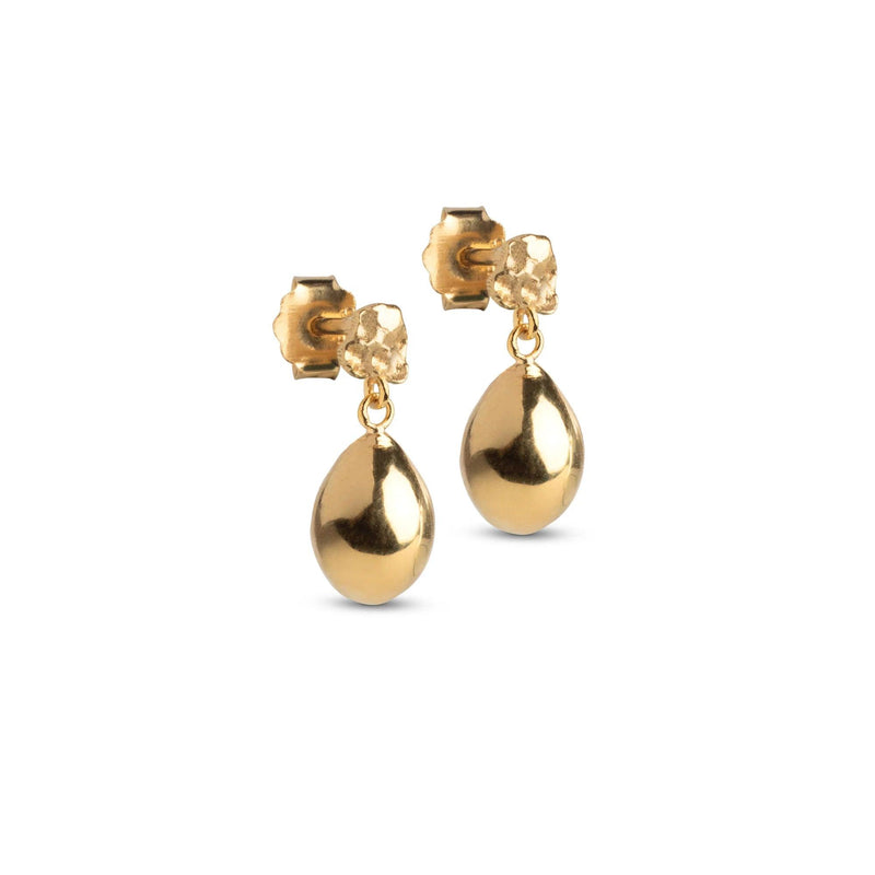 Enamel Poe Studs - Forgyldte Ørestikker - E385GM - Øreringe - E385GM