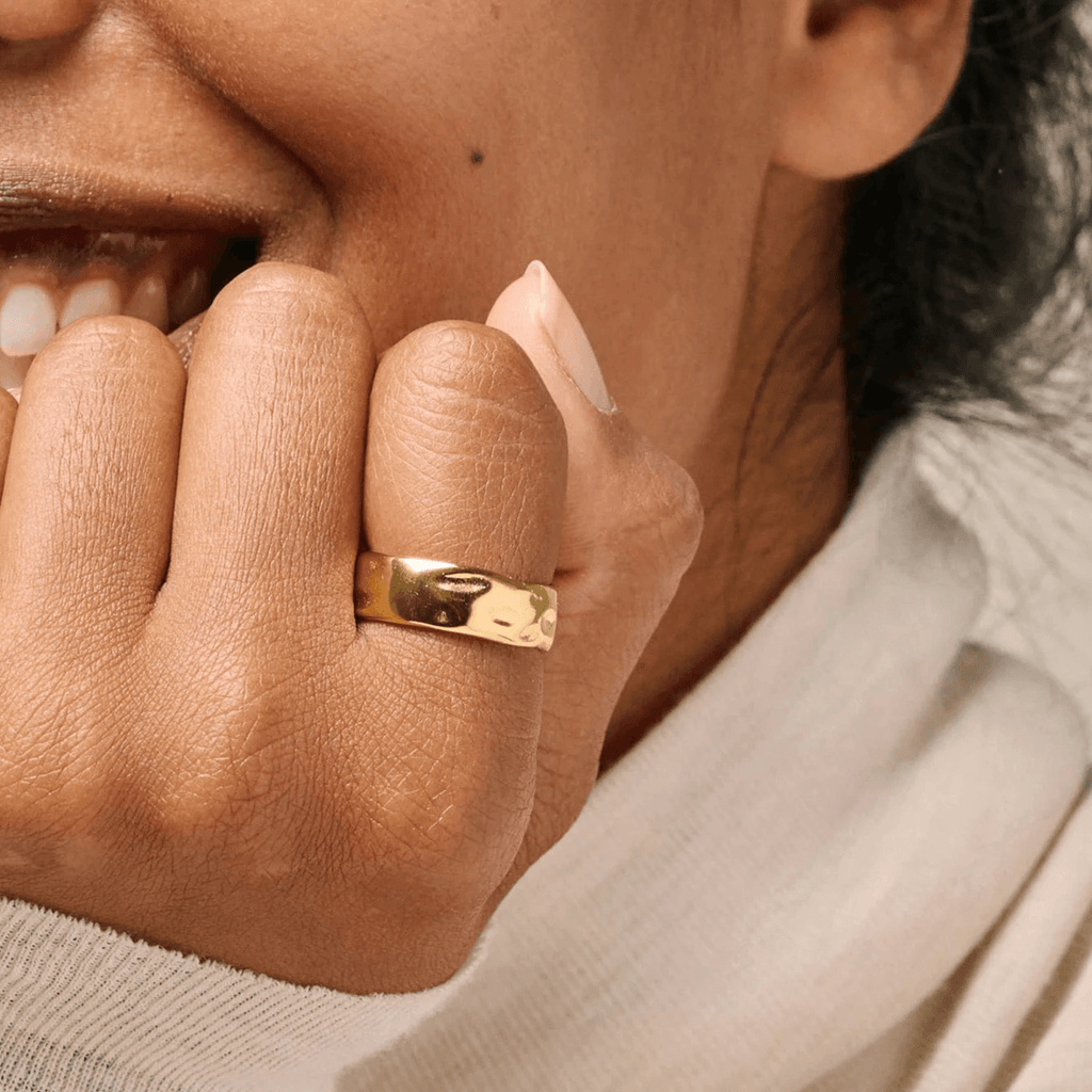 Enamel Sandra Forgyldt Ring - R91G - Ringe - R91G-001