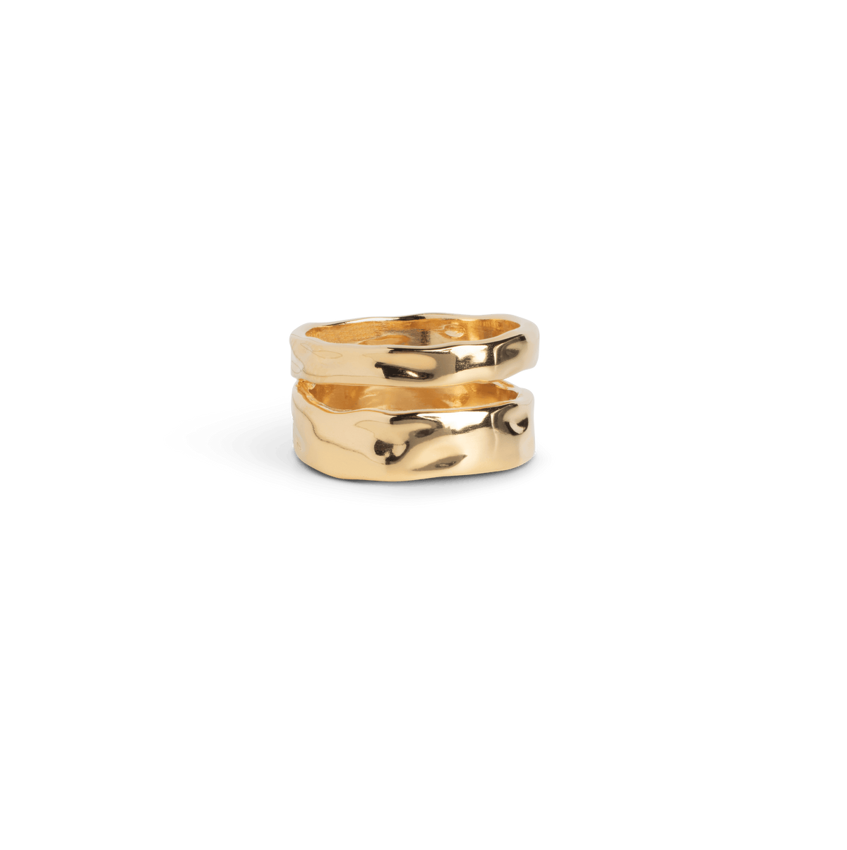 Enamel Sandra Statement Ring - Forgyldt - R92G - Ringe - R92G-001
