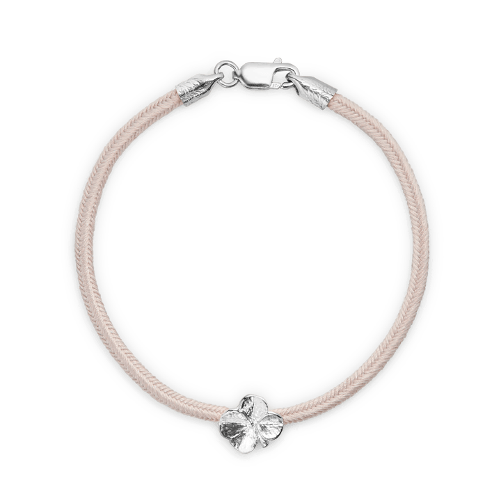 Flora Danica Firkløver Silke Armbånd Rosa - Sølv - Armbånd - 907.FLC-SILK-ROSE-S-001