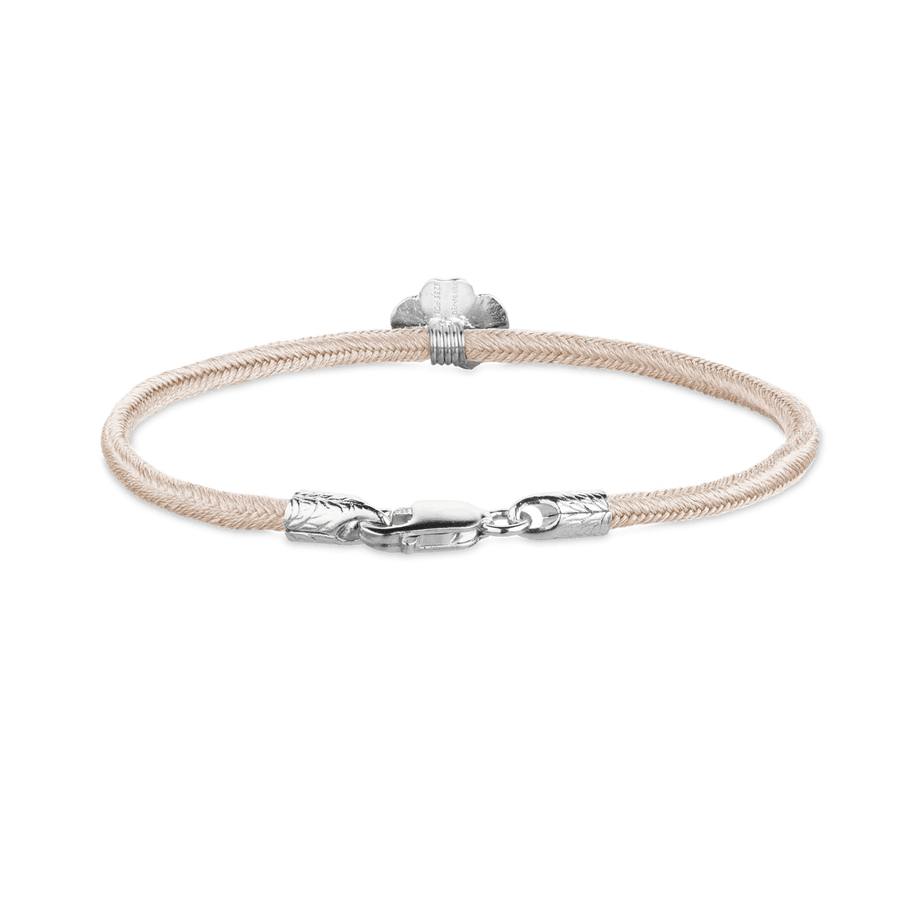 Flora Danica Firkløver Silke Armbånd Rosa - Sølv - Armbånd - 907.FLC-SILK-ROSE-S-001