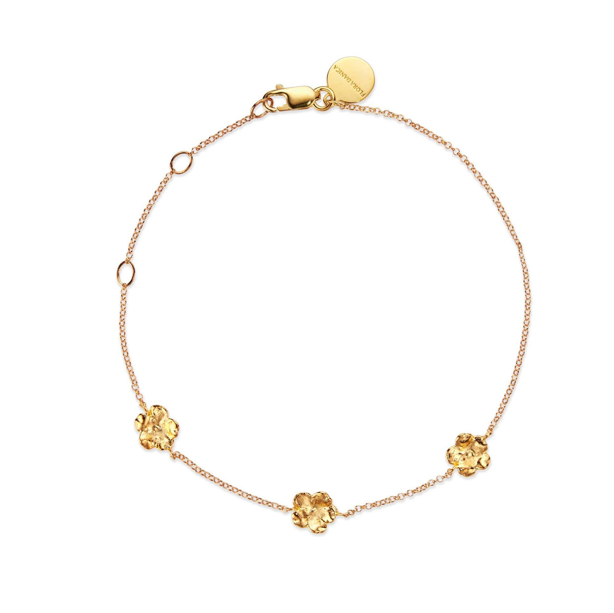 Flora Danica Forglemmigej Armbånd - Sølv Forgyldt - Armbånd - 907.FMN-BR-G