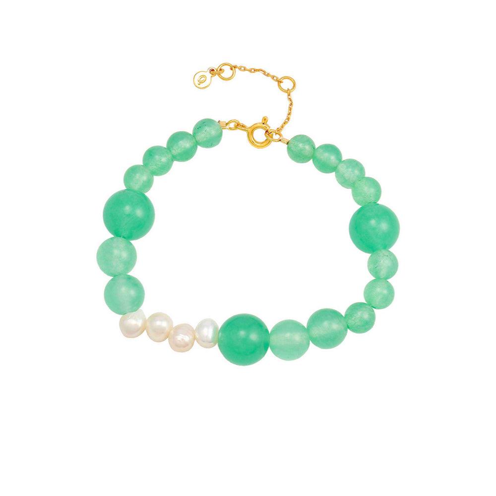 Hultquist Copenhagen Mia Grøn Perle Armbånd - Armbånd - S08535G