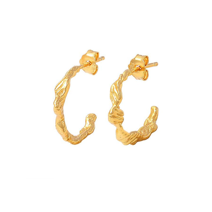 Hultquist Lorelei Petite Hoops sølvforgyldt - S08466G - Øreringe - S08466G