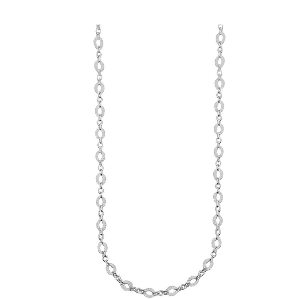Jeberg Jewellery Etoile halsband i silver visat på neutral bakgrund, elegant och enkel stil. Modell 44260-42