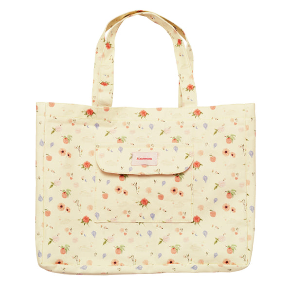 Maanesten Big Canvas Tote Bag Roses And Shells - Accessories - 4064