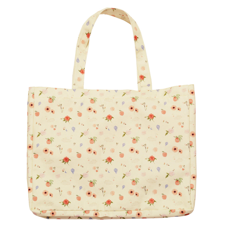 Maanesten Big Canvas Tote Bag Roses And Shells - Accessories - 4064