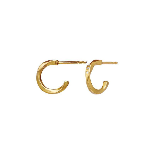 Maanesten Echo Petite Hoops 12mm Forgyldt - 9861A - Øreringe - 9861A