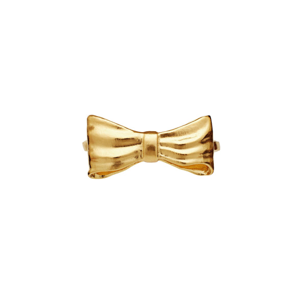 Maanesten Satin Forgyldt Ring Sløjfe - Ringe - 4832A-001