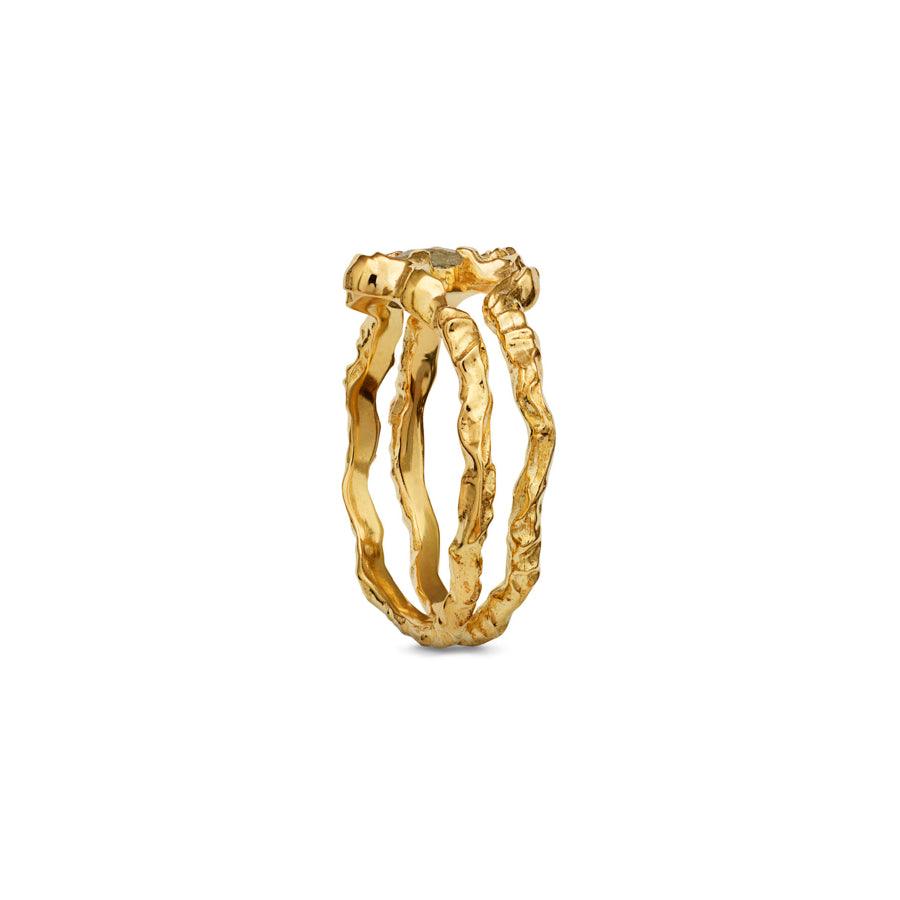 Maanesten Shelly Ring 18kt Forgyldt Sølv - 4738A - Ringe - 4738A-001