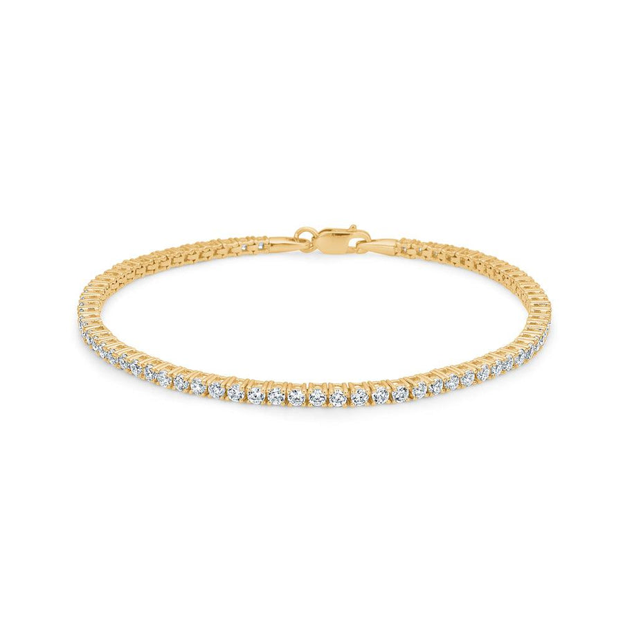 Mads Z 8kt Tennis Armbånd Med Zirkonia - Armbånd - 3357004-001