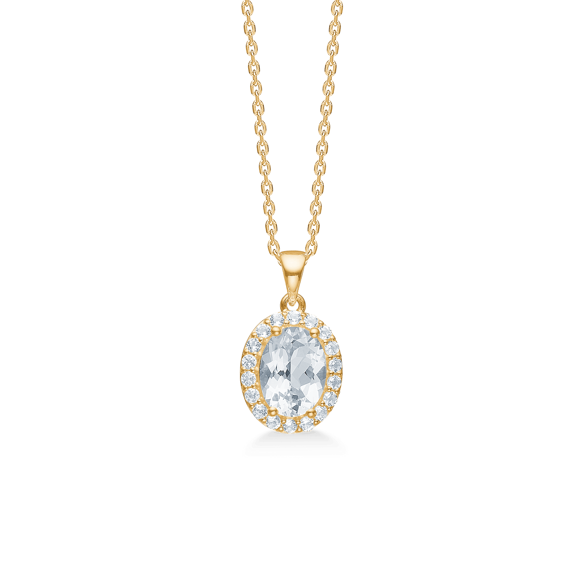 Mads Z Celestial By Medina 8kt Guld Vedhæng m. Forgyldt Halskæde - Vedhæng - 3326901