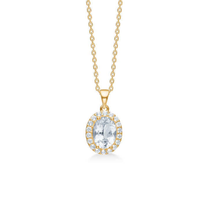 Mads Z Celestial By Medina 8kt Guld Vedhæng m. Forgyldt Halskæde - Vedhæng - 3326901