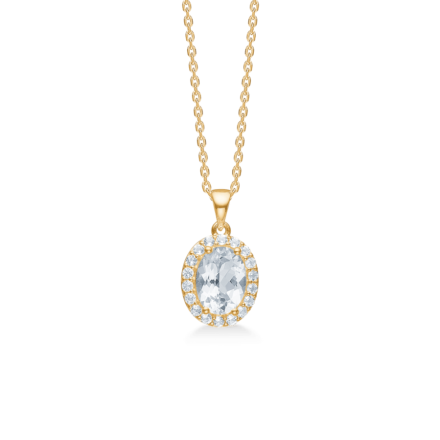 Mads Z Celestial By Medina 8kt Guld Vedhæng m. Forgyldt Halskæde - Vedhæng - 3326901