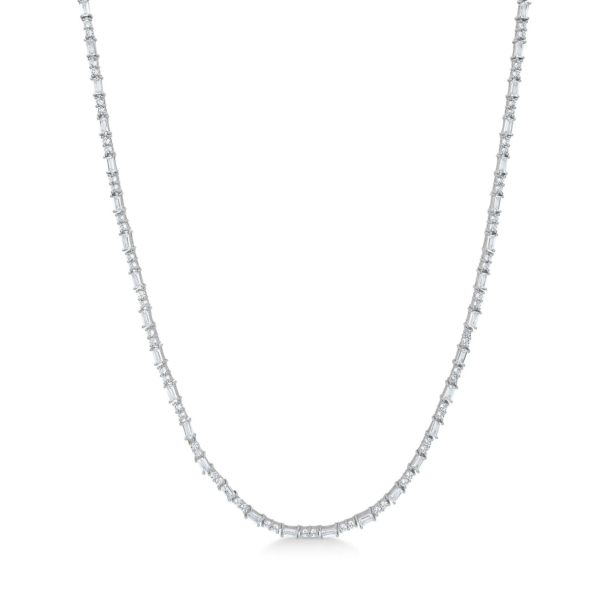 Mads Z Celestial by Medina halsband i sterling silver med klara topaser, elegant och klassisk design. Modell 3126904-1